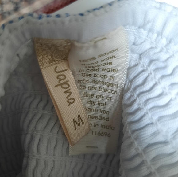 Japna Blue & White Lined Maxi Dress - Picture 3 of 8